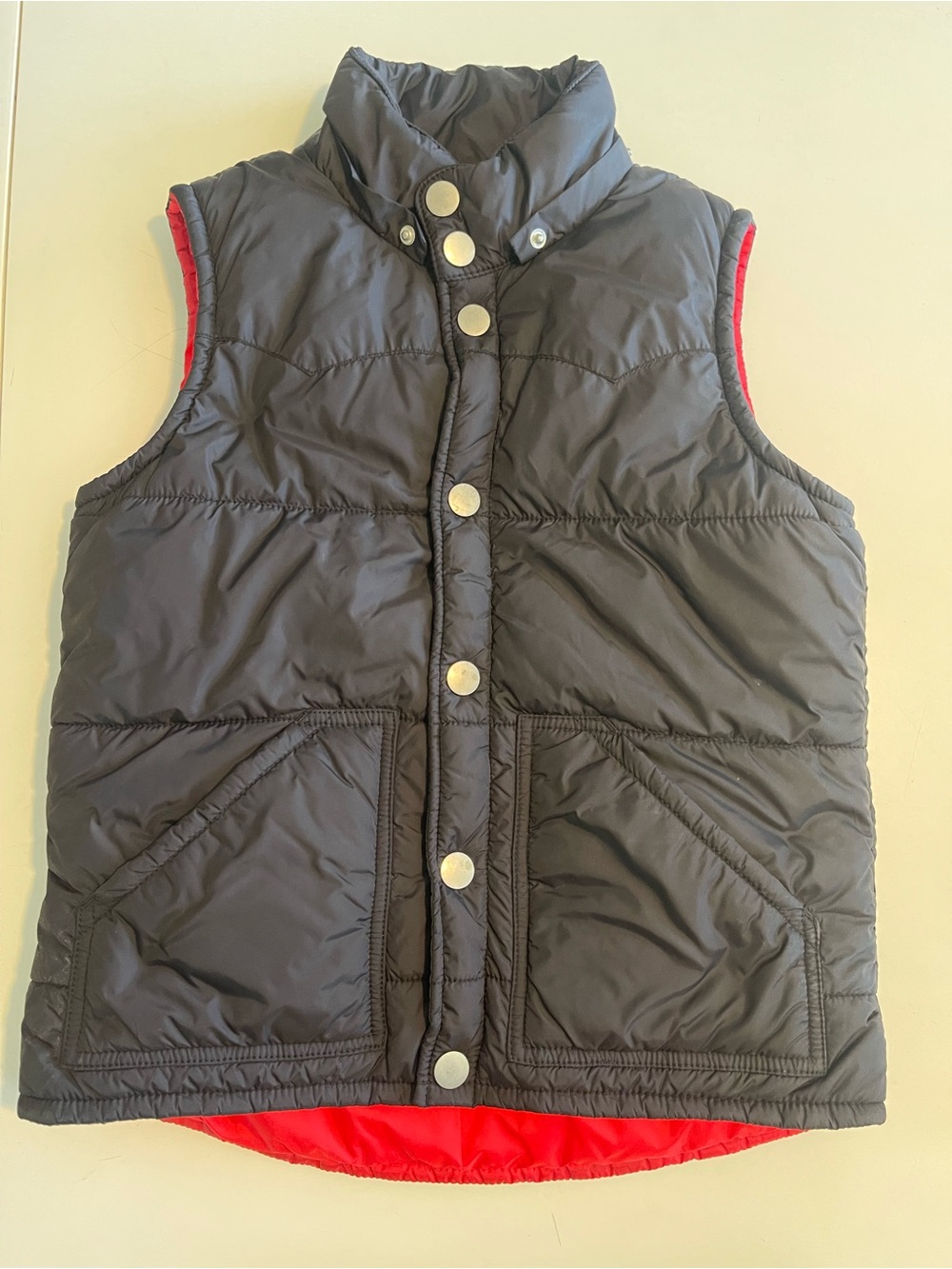 True Religion Unisex Puffer Nylon Vest.